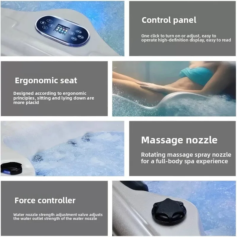 جاكوزي خارجي متعدد اللاعبين مع - مراجعة Spa Wellness Jacuzzi وسعره